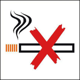 Hinweisschild - Betriebskennzeichnung Rauchen verboten