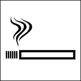 Hinweisschild - Betriebskennzeichnung Rauchen gestattet