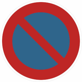 Verkehrsschild Eingeschrnktes Haltverbot VZ: 286