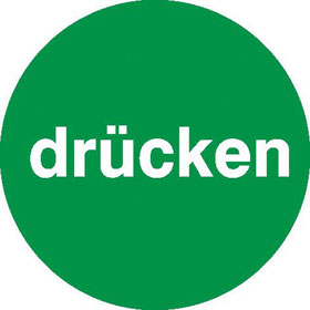 Trschild Drcken (grn / wei)