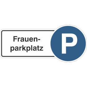 Fahnenschild Frauenparkplatz