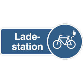 Fahnenschild Ladestation E - Bike