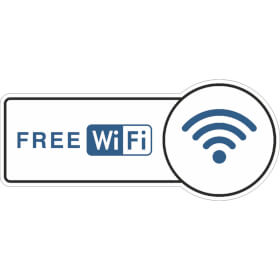Fahnenschild FREE WiFi