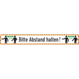 Teppichbodenmarkierung Bitte Abstand halten! (2 m)