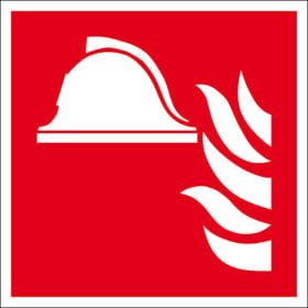 Brandschutzschild - nachleuchtend Mittel und Geräte zur Brandbekämpfung