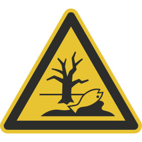 Warnschild Warnung vor umweltgefährdenden Stoffen oder Gemischen