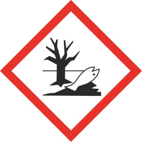 GHS - Gefahrensymbol 09 Umwelt Gefahrstoffetikett Folie selbstklebend