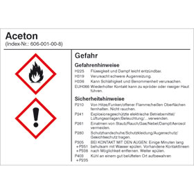 Gefahrstoffetiketten zur innerbetrieblichen Behlterkennzeichnung