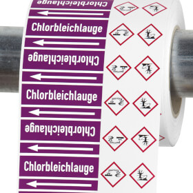 Rohrleitungskennzeichnung nach DIN 2403: 2007 - 05 Ausführung AG, 
