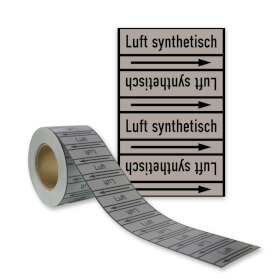 Rohrleitungskennzeichnungsband Luft synthetisch
