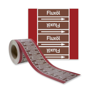 Rohrleitungskennzeichnungsband Fluxöl