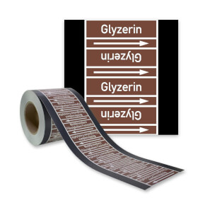 Rohrleitungskennzeichnungsband Glyzerin