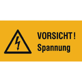 Warn - Kombischild Vorsicht! Spannung