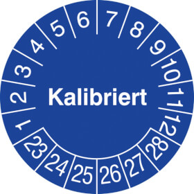 Prfplakette Kalibriert