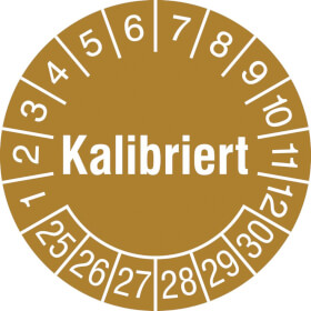 Prüfplakette Kalibriert