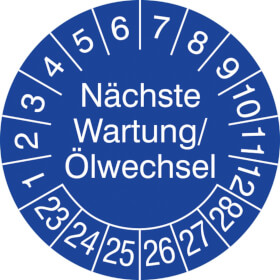 Prfplakette Nchste Wartung / lwechsel