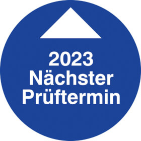 Prfplakette Nchster Prftermin Jahresplakette