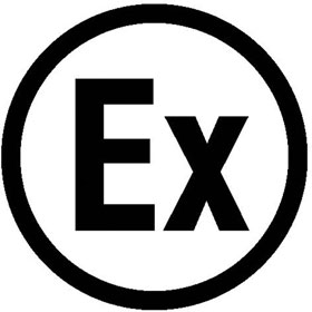Etiketten auf Bogen - Kennzeichnung elektrische Betriebsmittel  -  Ex (Explosionsgeschützt  /  rund)