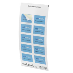 Individuell gefertigtes Wunschsiegel Logo, Text, Bacode und Nummerierung nach Wahl