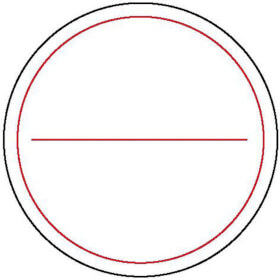 Etiketten auf Bogen - Stromkreis / Verteilerkennzeichnung Farbe:  wei /  rot