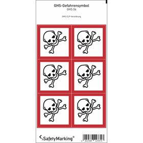 GHS-Gefahrensymbol verschiedene Versionen