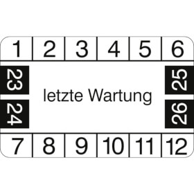 Prfplakette letzte Wartung