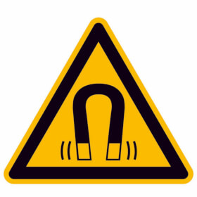 Warnschild Warnung vor magnetischem Feld