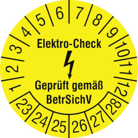 Prüfplakette Elektro - Check
