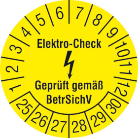 Prüfplakette Elektro - Check