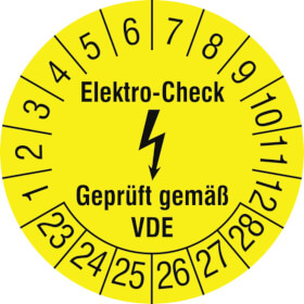 Prfplakette Elektro - Check