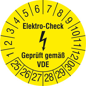 Prüfplakette Elektro - Check