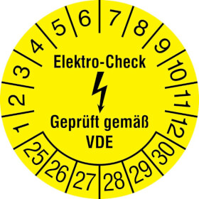 Prüfplakette Elektro-Check