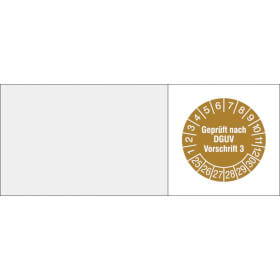 Kabelprüfplakette Geprüft nach DGUV Vorschrift 3