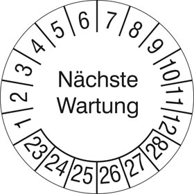 Prfplakette Nchste Wartung