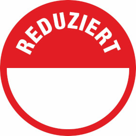 Hinweisschild Reduziert