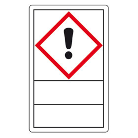GHS-Gefahrensymbole auf Rolle Gefahrstoffetiketten und Beschriftungsfeld