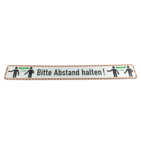Hinweisschild, 25 Meter Bodenmarkierung-Bitte Abstand halten!,