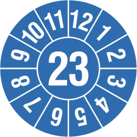 Prfplakette Jahresplakette mit 2 - stelliger Jahreszahl