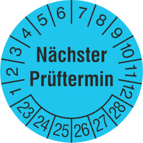 Prfplakette Nchster Prftermin