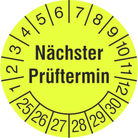 Prüfplakette Nächster Prüftermin