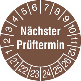 Prüfplakette Nächster Prüftermin