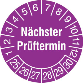 Prüfplakette Nächster Prüftermin