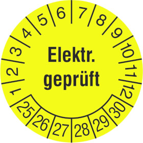 Prüfplakette Elektr. Geprüft