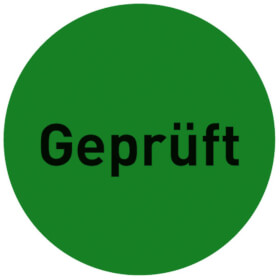 Papieretiketten zur Qualitätssicherung verschiedene Versionen