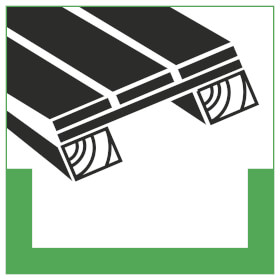 Abfallkennzeichnung - Symbolschild Paletten