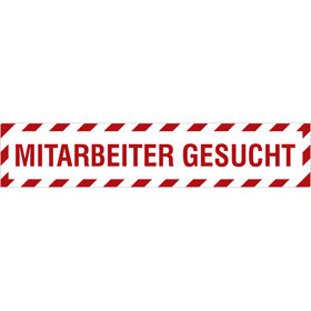 Magnetfolie fr PKW Text: Mitarbeiter gesucht