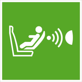 Fluchtwegschild - langnachleuchtend Erkennungssytem für das Vorhandensein