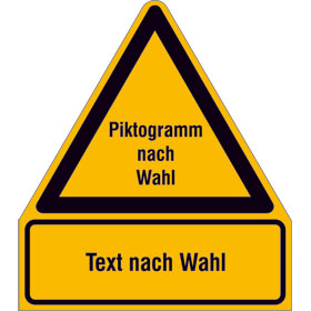Protect - widerstandsfähige Kennzeichnung Warnkombischilder,  Individuell