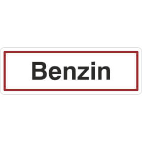 Hinweisschild Benzin