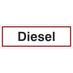 Hinweisschild Diesel
